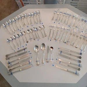 1984 International Deep Silver SERENITY Flatware Service For 12 EXCELLENT  - Picture 1 of 14
