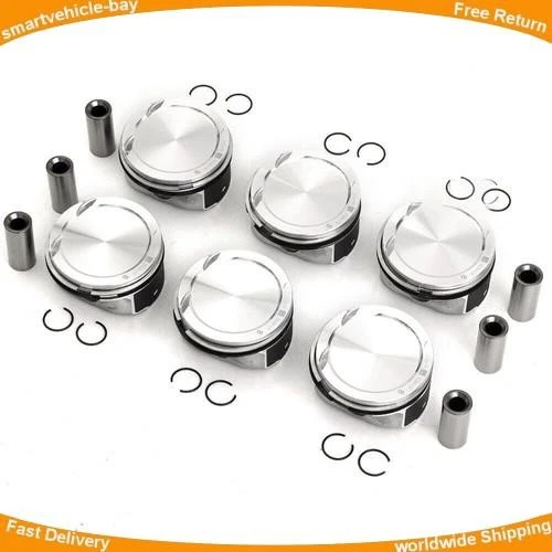 6Pcs Pistons Set For 2007-2014 Volvo S80 V70 XC60 XC70 XC90 3.2L B6324S B6324S5 Foto 1 de 1