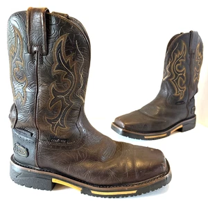Justin Joist SE4625 Work Boot Men’s Size 10EE Ex Wide Aged Brown Water Buffalo - Picture 1 of 14