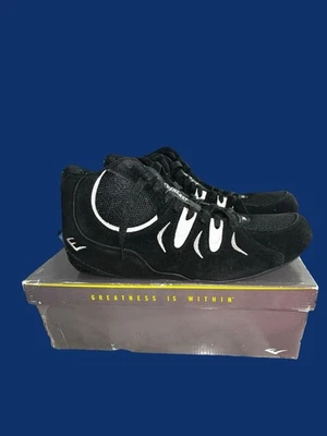 Men’s Everlast Black Suede/White Boxing/ Gym Training Lace Up Shoes – Size 13 - Image 1 of 4
