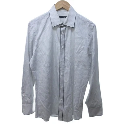 Gucci Tom Ford-Era Long Sleeve Striped Dress Shirt Multicolor Size L IBO81 Italy - Image 1 of 4