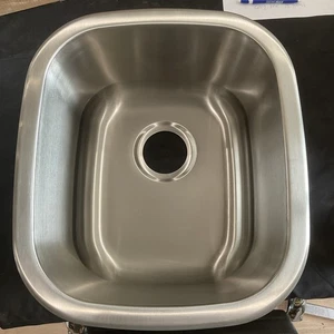 Signature Hardware 15” Prep Sink Undermount Stainless Steel SHCAUC1517 Y2 - Picture 1 of 6