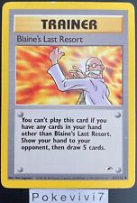 Carte Pokemon BLAINE'S LAST RESORT 105/132 GYM HEREOS Wizards English OCCASION