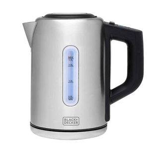 Caldera digital premium Black & Decker acero inoxidable 1,7 L mantener cálida e inalámbrica - Imagen 1 de 5