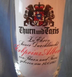 Thurn und Taxis - Sammlerglas 0,25 -Zu Ehren von Erbprinz Albert zur Geburt - Bild 1 von 6