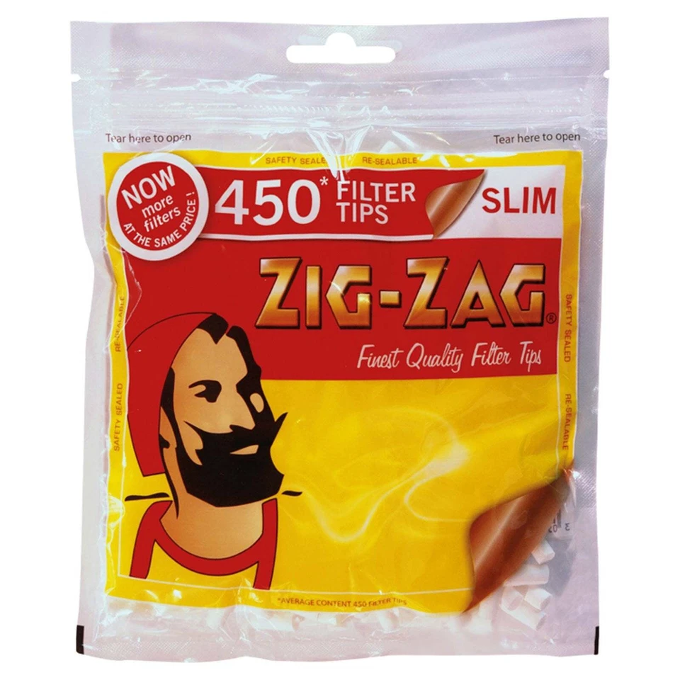 Zigzag Slim Filter Tips 450 Pack