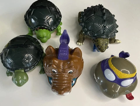 Lot Of 5 Teenage Mutant Ninja Turtles TMNT  Polly Pocket Playmates Micro Playset Cover
