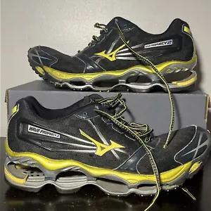 Scarpe da corsa Mizuno Wave Prophecy 2 nere gialle da uomo taglia 12,5 - Foto 1 di 8