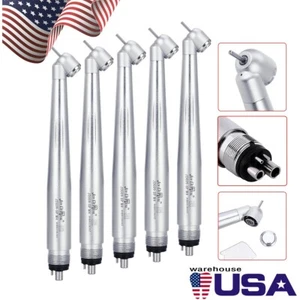 5X Dental 45° Degree Surgical High Speed Handpiece Push Button 4Hole - Picture 1 of 13