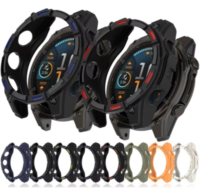 STRAP WAREHOUSE Case For Garmin Fenix 8 / Solar 51mm 47mm 43mm TPU Shockproof Bumper Protective