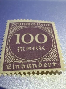 Germany Deutsches Reich 100 Mark Brown Unused - Picture 1 of 3