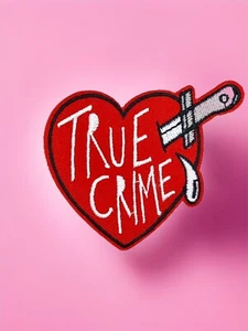 True Crime Embroidered Iron On Patch 3" x 2.5" *FREE SHIPPING* - Picture 1 of 2