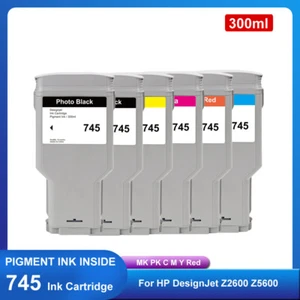  Cartuccia di inchiostro compatibile 300ML 745 300ML per stampanti HP Z2600 Z5600 con chip - Foto 1 di 14