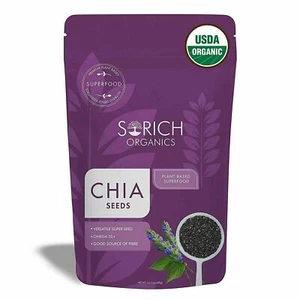 Organics USDA Certified Organic Chia Seeds for Weight Loss / Management - 400 Gm - Picture 1 of 8