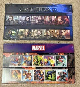 Royal Mail Mint Stamp Collectibles x28 inc: Star Wars, Star Trek, Marvel, GOT... - Picture 1 of 15