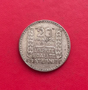 Très belle monnaie de 20 Francs Turin 1937, état TB+/TTB - Picture 1 of 3