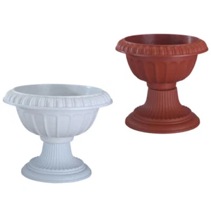 Fioriera in plastica 2 pezzi forniture giardinaggio matrimonio colonna romana fioriera in plastica - Foto 1 di 12