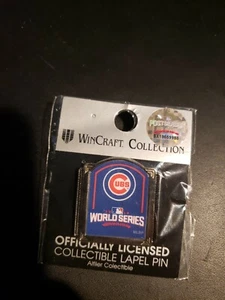 2016 MLB World Series Participate Chicago Cubs Logo Baseball Collector Lapel Pin - Picture 1 of 3