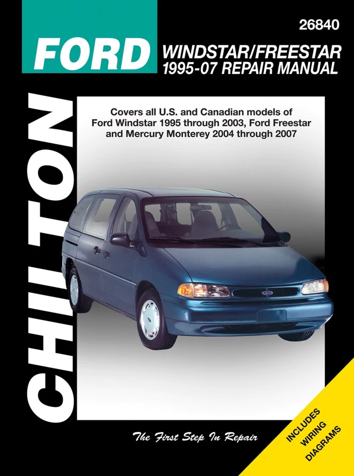 1995-2007 Ford Windstar Freestar Mercury Monterey Chilton Repair Manual 28094 - Imagem 1 de 1