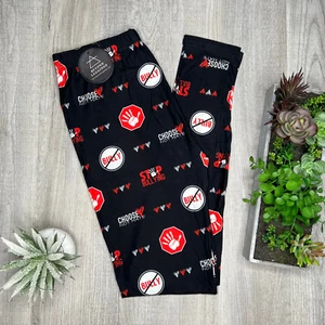 Stop Bullying Choose Love Not Hate Leggings OS TC - Picture 1 of 6
