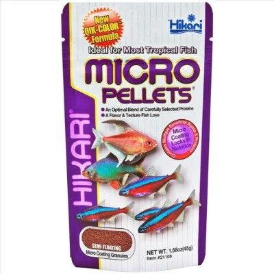 Hikari Tropical Micro Pellets Fish Food for Tetras Barbs And Small Mouthed Fish*