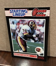 DEXTER MANLEY 1989 KENNER STARTING LINEUP CARD ONE ON ONE - REDSKINS