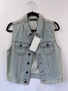 Riders by Lee - Size 10 - Women's Blue Denim Button up Vest _ BNWT - Picture 1 of 2