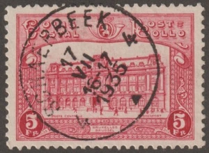 EDSROOM-20196 Belgium Q178 Used SON July 17, 1935 Shaer Beek Cancel Parcel Post - Picture 1 of 2