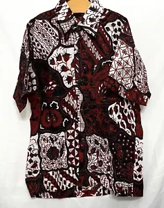 240267 Niños M MIROTA BATIK Indonesia S/S Camisa Abotonada Nueva Sin Etiquetas - Imagen 1 de 3