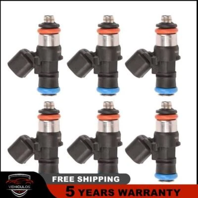 6x Fuel Injectors 0280158091 For Jeep Ford Edge Lincoln Mazda 3.5 3.7L 2004-2011 Foto 1 de 4