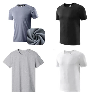 Stretch Sleeve New Mesh Breathable Sports Short Quick-Drying Ice Silk T-shirt - Image 1 of 4