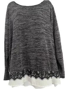 Maurices Blouse Tunic Top Plus Size 2X Long Sleeve Sheer Ruffle Cute Split Back - Picture 1 of 22