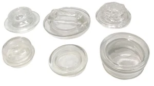Posten/6 verschiedene Klarglas Gläser Deckel - Bild 1 von 7