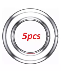 (5) ***TINY*** 2.5mm OD Solid PLATINUM 950 24ga CLOSED Jump Ring Spacer Roundel - Picture 1 of 3