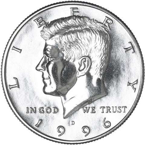 1996 D Kennedy Half Dollar CN-Clad Choice BU US Coin Cover