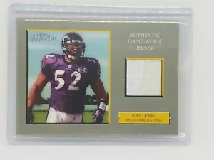Ray Lewis 2006 Topps Turkey Red Game Worn Jersey PATCH Baltimore Ravens - Picture 1 of 3