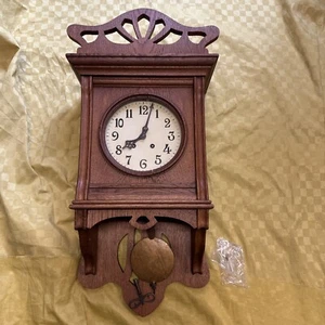 Lenzkirch Jugendstil Freischwinger Art Nouveau Antik Wanduhr Pendeluhr Regulator - Bild 1 von 18