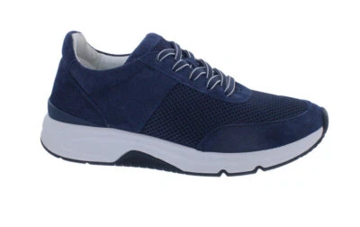 GABOR ROLLINGSOFT Rollingsoft Sneaker low 66.897.36, Mesh / Dreamvelour, marine, Schnürung, Wechse