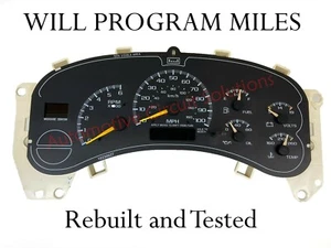 99-02 SILVERADO SIERRA TAHOE INSTRUMENT GAUGE CLUSTER SPEEDO 15055362 *Any Miles - Picture 1 of 1