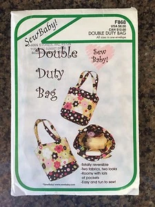Bolso de pañales SewBaby Doble Duty y cambiador PATRÓN - Totalmente nuevo - F868 - Imagen 1 de 2