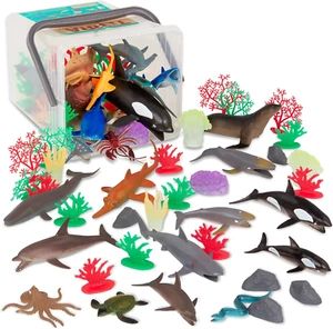 – Whale Toy – Dolphin Toy – Marine Toy Figurines – Animal Figurines – Ocean Anim - Picture 1 of 12