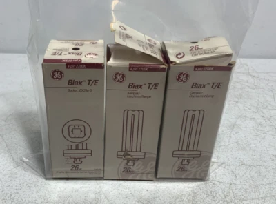 General Electric F26TBX/SPX27/4P Compact Lamp 4-Pin 26 Watt (lot of 3) - Image 1 of 4