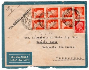 Regno d'Italia - Busta per il Venezuela con 75 c. e 1,75 Imperiale 1929 - Picture 1 of 2