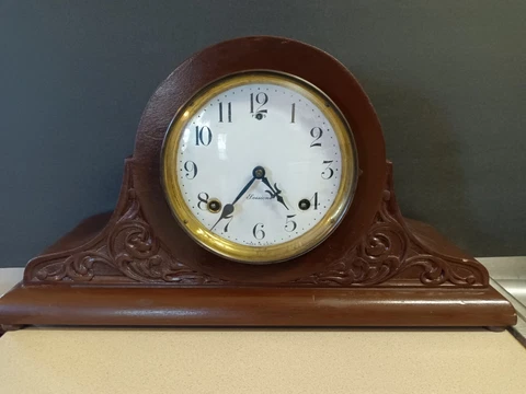 Antique Sessions Mantle Clock 8-Day Half Hour Chime c.1930 WORKING! Cover