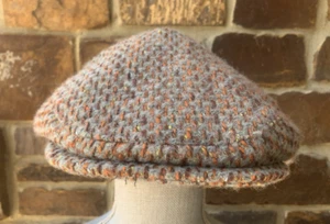 NWT Free People Women's Hansel From Basel Tweed Paperboy Cap Blue One Size $38 - Picture 1 of 23