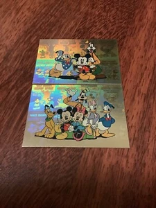 DISNEY PREMIUM TRADING CARDS HOLO CARDS #90, #91 1995 SKYBOX DISNEY RARE - Picture 1 of 2