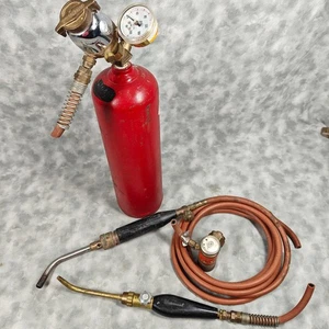Uniweld 10 cu ft Acetylen Tank TurboTorch & Universal Brenner Regs Schlauch wie abgebildet - Bild 1 von 17