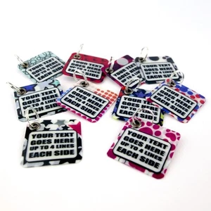 Lite Tag Pattern Dog Cat Pet ID Tag Personalised Identity Dog Tags for Dogs - Picture 1 of 11