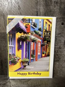 Geburtstag Grußkarte Irish Pubs sehr bunte Stadt von Trader Joe’s, - Bild 1 von 2