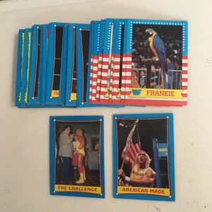 1987 Vintage WWF Topps Cards Lot 62 Hulk Hogan Steamboat Wrestling No Duplicates - Picture 1 of 14